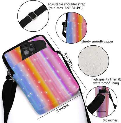 Aesthetic Patterns Crossbody Bags for Women Sling Bag Multi Waterproof Small Shoulder Sling Purse Bag Strap Cell Phone Bag