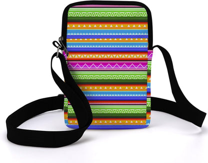 Aesthetic Patterns Crossbody Bags for Women Sling Bag Multi Waterproof Small Shoulder Sling Purse Bag Strap Cell Phone Bag