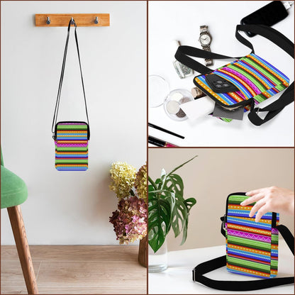 Aesthetic Patterns Crossbody Bags for Women Sling Bag Multi Waterproof Small Shoulder Sling Purse Bag Strap Cell Phone Bag