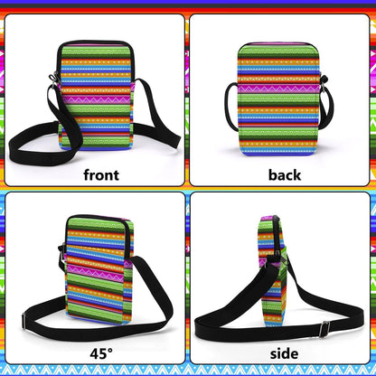 Aesthetic Patterns Crossbody Bags for Women Sling Bag Multi Waterproof Small Shoulder Sling Purse Bag Strap Cell Phone Bag