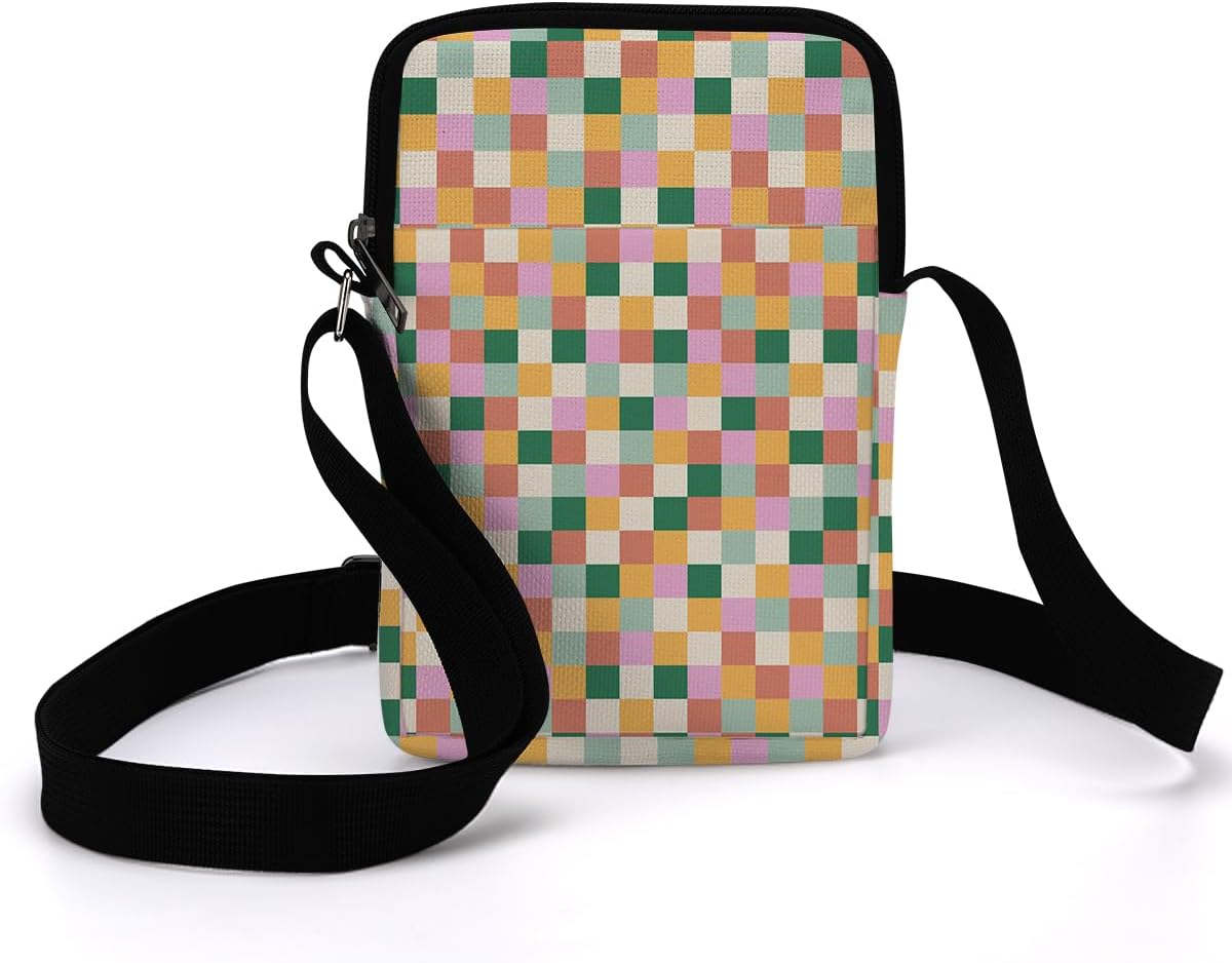 Aesthetic Patterns Crossbody Bags for Women Sling Bag Multi Waterproof Small Shoulder Sling Purse Bag Strap Cell Phone Bag