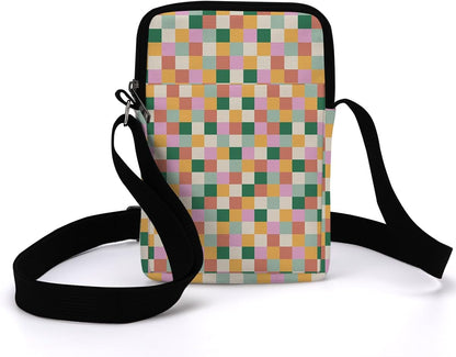 Aesthetic Patterns Crossbody Bags for Women Sling Bag Multi Waterproof Small Shoulder Sling Purse Bag Strap Cell Phone Bag