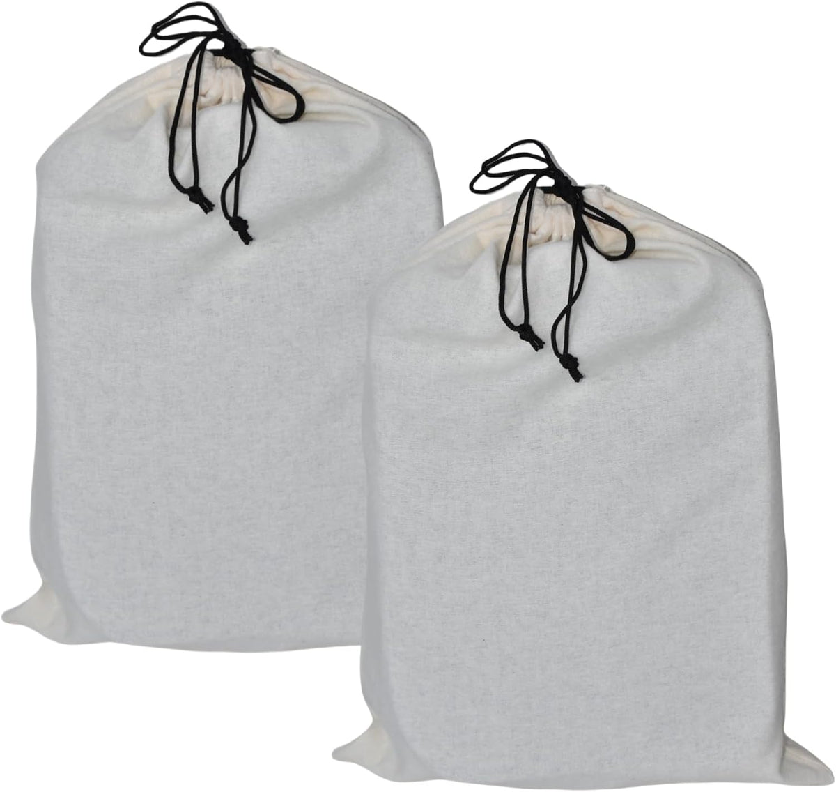 4 Pack Shoe Bags for Travel Flannel Single Shoe Pouch with Drawstring for Men Women Travel Protecting Storing Shoes