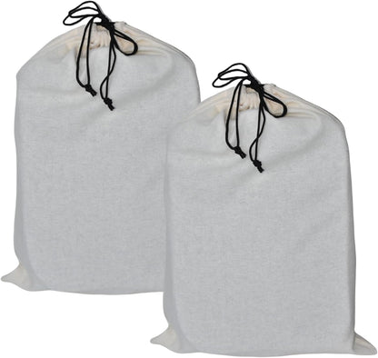 4 Pack Shoe Bags for Travel Flannel Single Shoe Pouch with Drawstring for Men Women Travel Protecting Storing Shoes