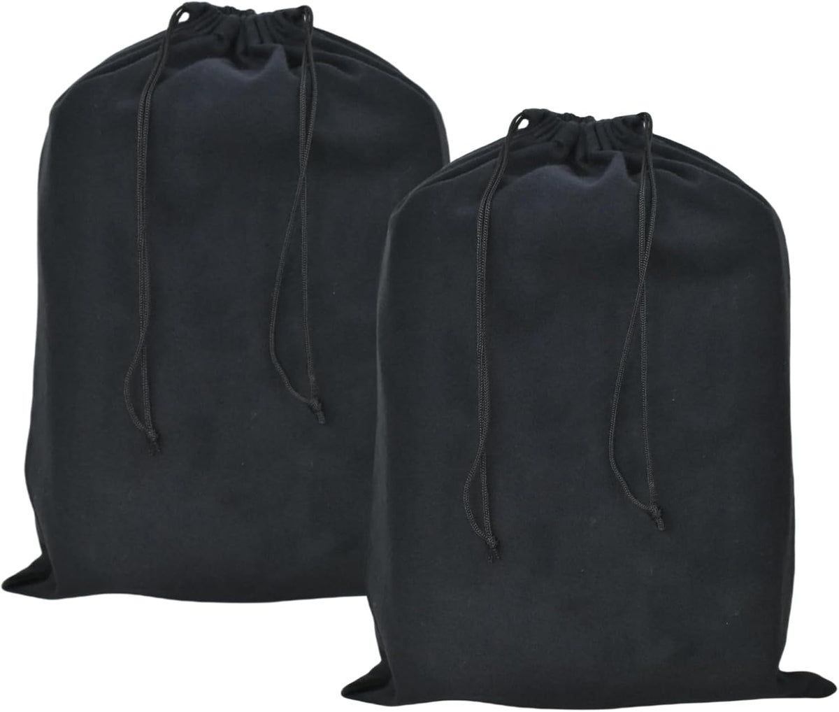 4 Pack Shoe Bags for Travel Flannel Single Shoe Pouch with Drawstring for Men Women Travel Protecting Storing Shoes
