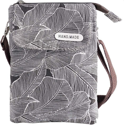 Roomy Cell Phone Purse Wallet Canvas Small Crossbody Purse Bags with Shoulder Strap For Women teen girlsl | Roomy