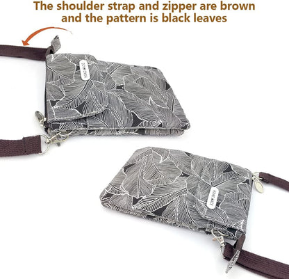 Roomy Cell Phone Purse Wallet Canvas Small Crossbody Purse Bags with Shoulder Strap For Women teen girlsl | Roomy