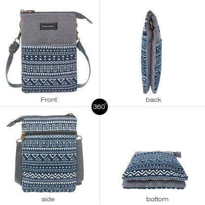 Roomy Cell Phone Purse Wallet Canvas Small Crossbody Purse Bags with Shoulder Strap For Women teen girlsl | Roomy