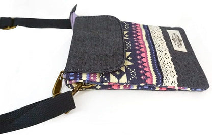 Roomy Cell Phone Purse Wallet Canvas Small Crossbody Purse Bags with Shoulder Strap For Women teen girlsl | Roomy