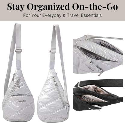Mini Sling - 12x7 Sling Crossbody Bag Backpack with Adjustable Shoulder Strap