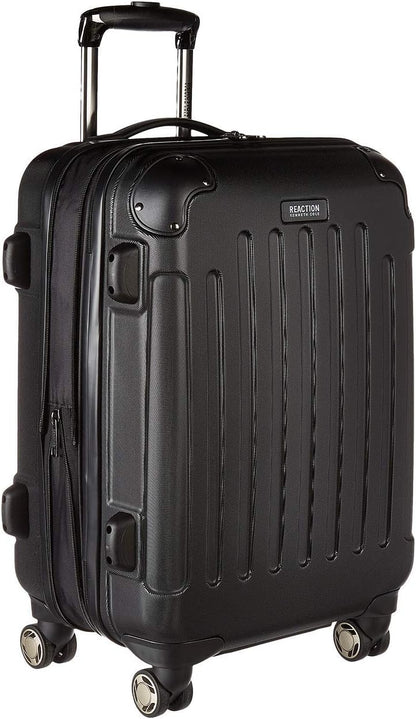 REACTION Renegade Luggage Expandable 8-Wheel Spinner Lightweight Hardside Suitcase, Navy Blue, 20-Inch Carry On
