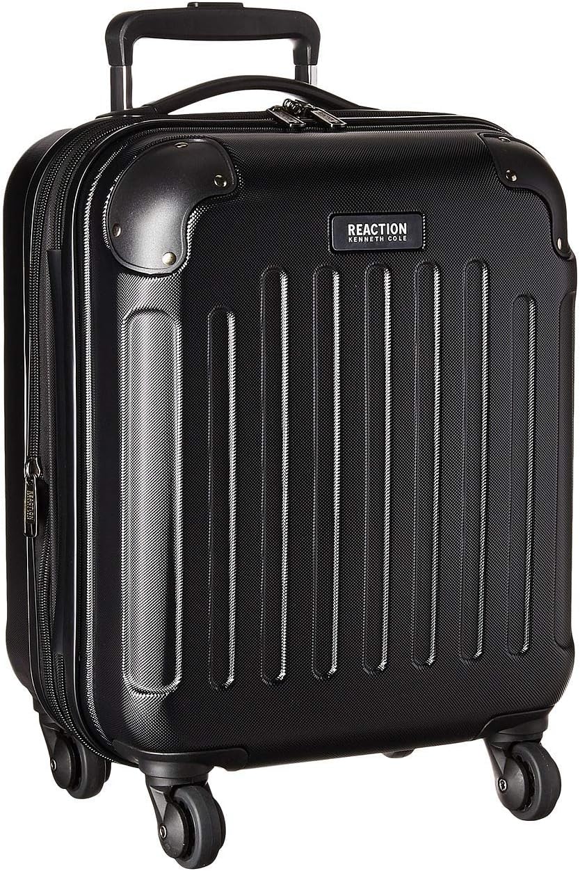 REACTION Renegade Luggage Expandable 8-Wheel Spinner Lightweight Hardside Suitcase, Navy Blue, 20-Inch Carry On