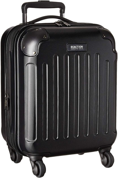 REACTION Renegade Luggage Expandable 8-Wheel Spinner Lightweight Hardside Suitcase, Navy Blue, 20-Inch Carry On