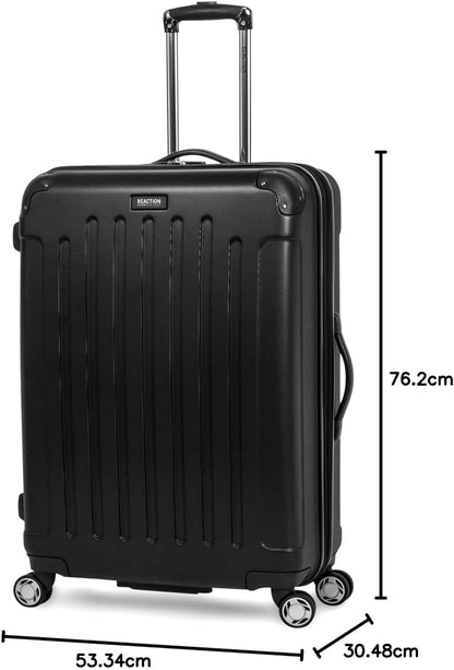 REACTION Renegade Luggage Expandable 8-Wheel Spinner Lightweight Hardside Suitcase, Navy Blue, 20-Inch Carry On