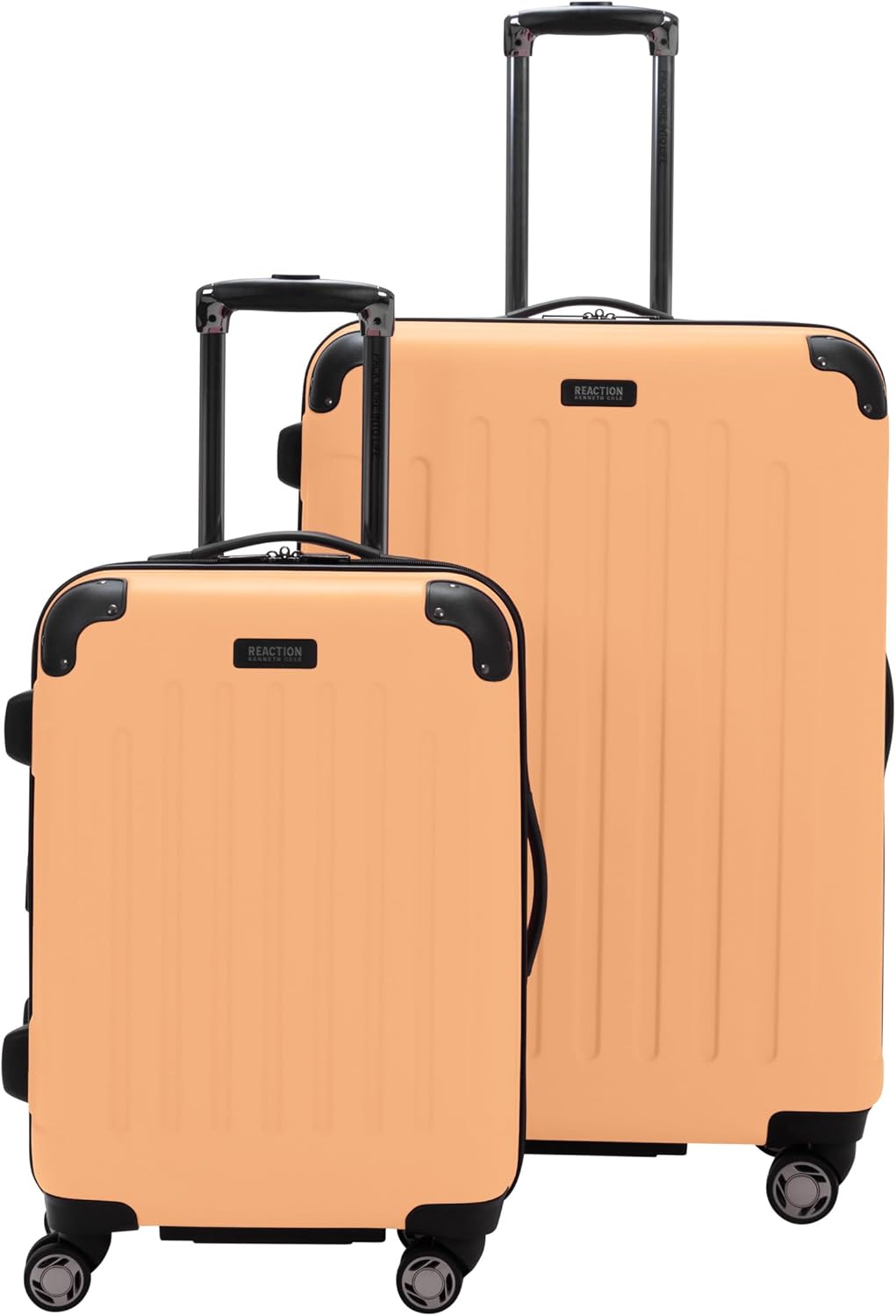 REACTION Renegade Luggage Expandable 8-Wheel Spinner Lightweight Hardside Suitcase, Navy Blue, 20-Inch Carry On