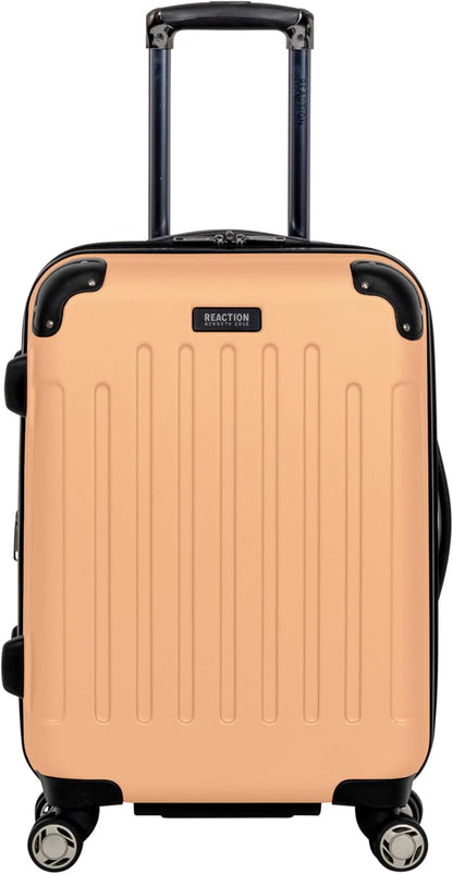 REACTION Renegade Luggage Expandable 8-Wheel Spinner Lightweight Hardside Suitcase, Navy Blue, 20-Inch Carry On