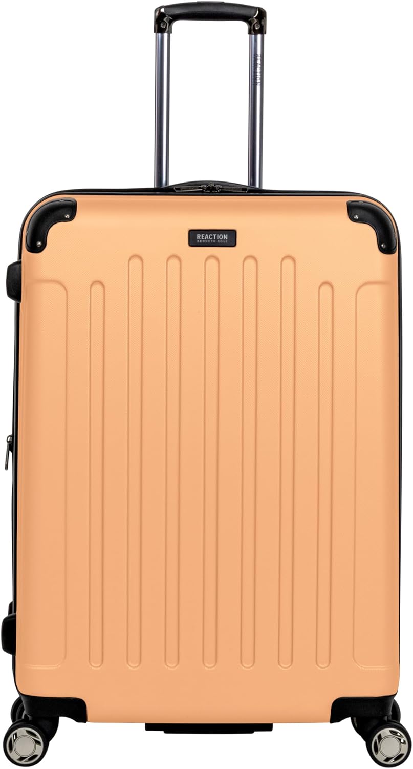 REACTION Renegade Luggage Expandable 8-Wheel Spinner Lightweight Hardside Suitcase, Navy Blue, 20-Inch Carry On