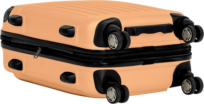 REACTION Renegade Luggage Expandable 8-Wheel Spinner Lightweight Hardside Suitcase, Navy Blue, 20-Inch Carry On