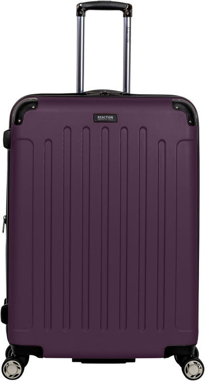 REACTION Renegade Luggage Expandable 8-Wheel Spinner Lightweight Hardside Suitcase, Navy Blue, 20-Inch Carry On