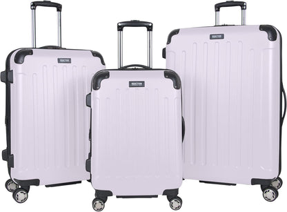 REACTION Renegade Luggage Expandable 8-Wheel Spinner Lightweight Hardside Suitcase, Navy Blue, 20-Inch Carry On