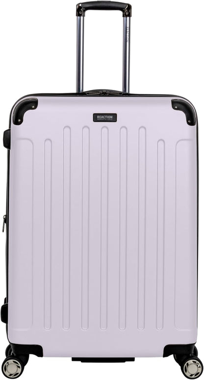REACTION Renegade Luggage Expandable 8-Wheel Spinner Lightweight Hardside Suitcase, Navy Blue, 20-Inch Carry On