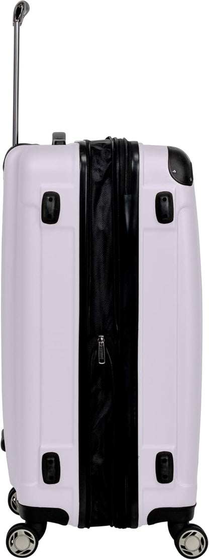 REACTION Renegade Luggage Expandable 8-Wheel Spinner Lightweight Hardside Suitcase, Navy Blue, 20-Inch Carry On