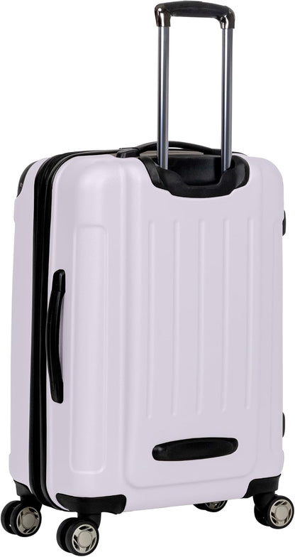 REACTION Renegade Luggage Expandable 8-Wheel Spinner Lightweight Hardside Suitcase, Navy Blue, 20-Inch Carry On