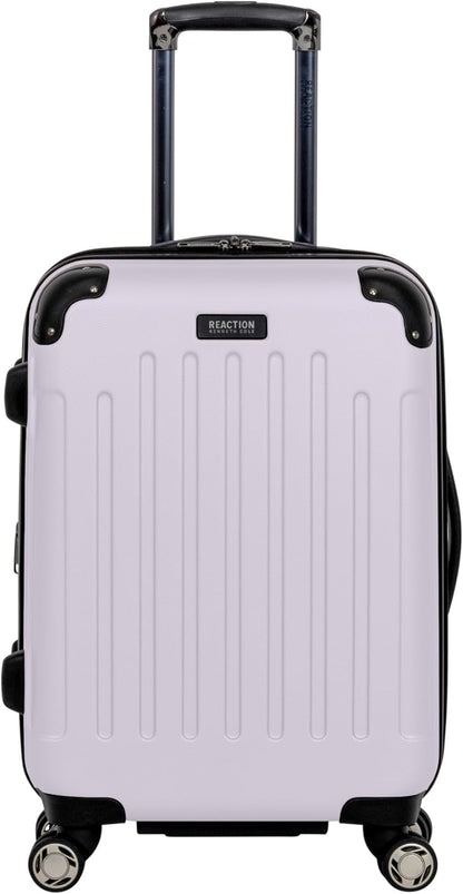 REACTION Renegade Luggage Expandable 8-Wheel Spinner Lightweight Hardside Suitcase, Navy Blue, 20-Inch Carry On