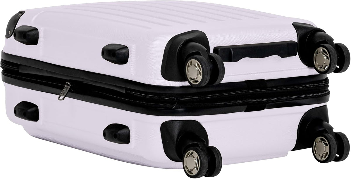 REACTION Renegade Luggage Expandable 8-Wheel Spinner Lightweight Hardside Suitcase, Navy Blue, 20-Inch Carry On
