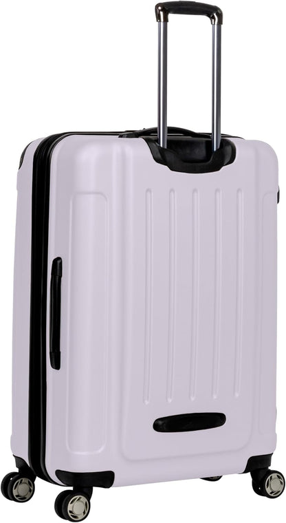 REACTION Renegade Luggage Expandable 8-Wheel Spinner Lightweight Hardside Suitcase, Navy Blue, 20-Inch Carry On