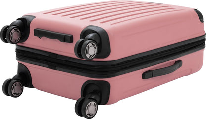 REACTION Renegade Luggage Expandable 8-Wheel Spinner Lightweight Hardside Suitcase, Navy Blue, 20-Inch Carry On