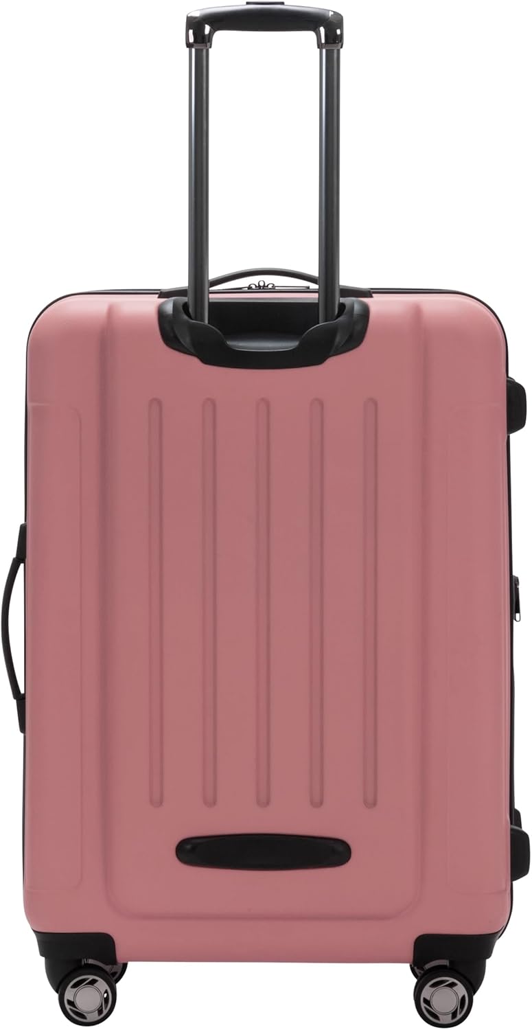 REACTION Renegade Luggage Expandable 8-Wheel Spinner Lightweight Hardside Suitcase, Navy Blue, 20-Inch Carry On