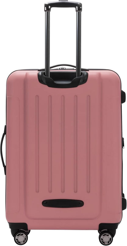 REACTION Renegade Luggage Expandable 8-Wheel Spinner Lightweight Hardside Suitcase, Navy Blue, 20-Inch Carry On