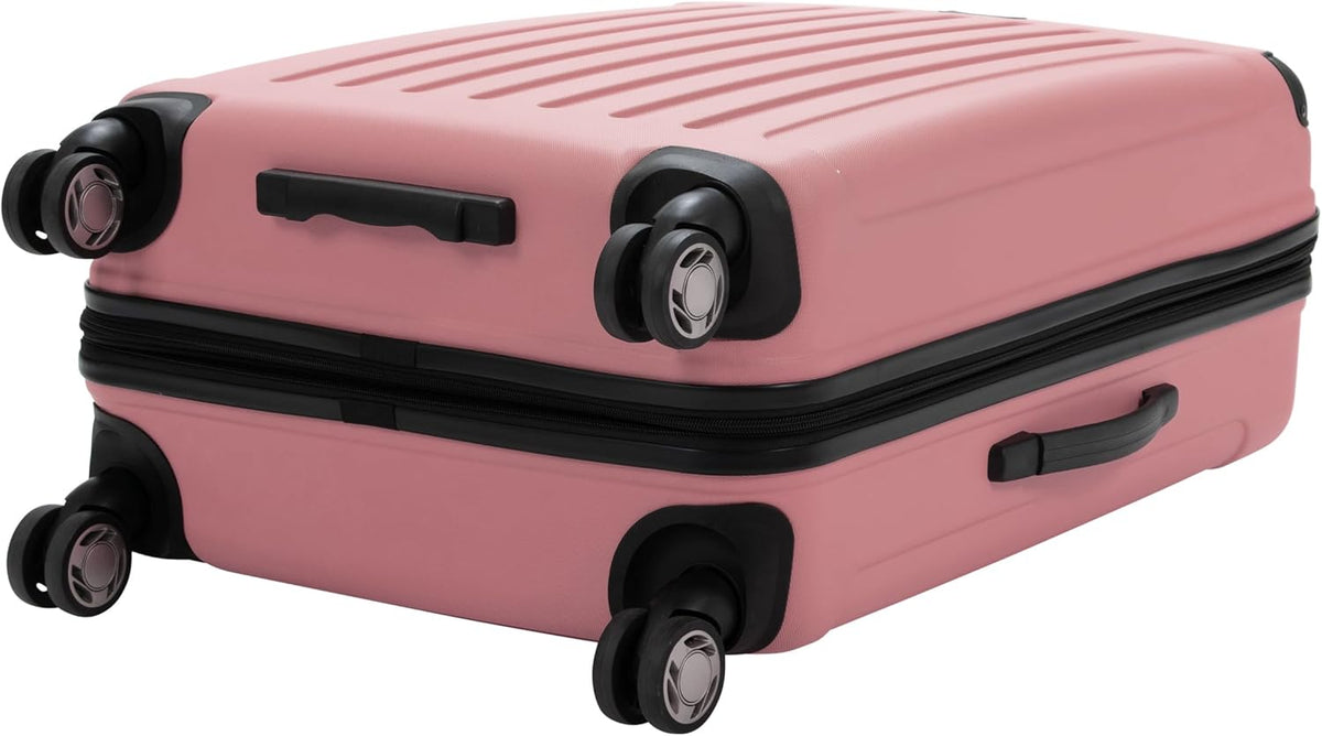 REACTION Renegade Luggage Expandable 8-Wheel Spinner Lightweight Hardside Suitcase, Navy Blue, 20-Inch Carry On