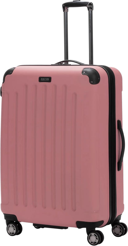 REACTION Renegade Luggage Expandable 8-Wheel Spinner Lightweight Hardside Suitcase, Navy Blue, 20-Inch Carry On