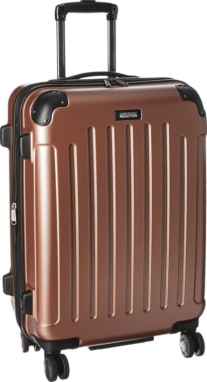 REACTION Renegade Luggage Expandable 8-Wheel Spinner Lightweight Hardside Suitcase, Navy Blue, 20-Inch Carry On