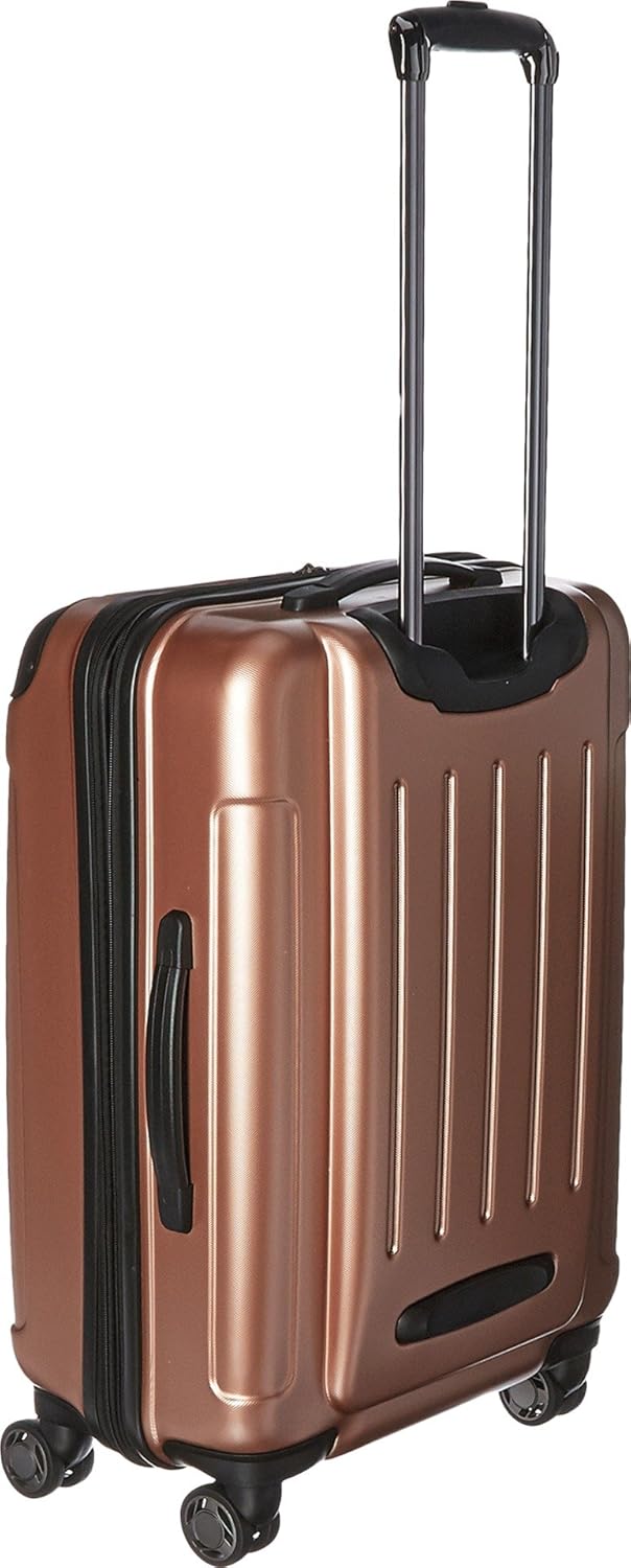 REACTION Renegade Luggage Expandable 8-Wheel Spinner Lightweight Hardside Suitcase, Navy Blue, 20-Inch Carry On