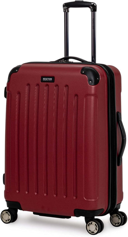 REACTION Renegade Luggage Expandable 8-Wheel Spinner Lightweight Hardside Suitcase, Navy Blue, 20-Inch Carry On