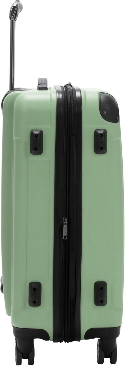 REACTION Renegade Luggage Expandable 8-Wheel Spinner Lightweight Hardside Suitcase, Navy Blue, 20-Inch Carry On