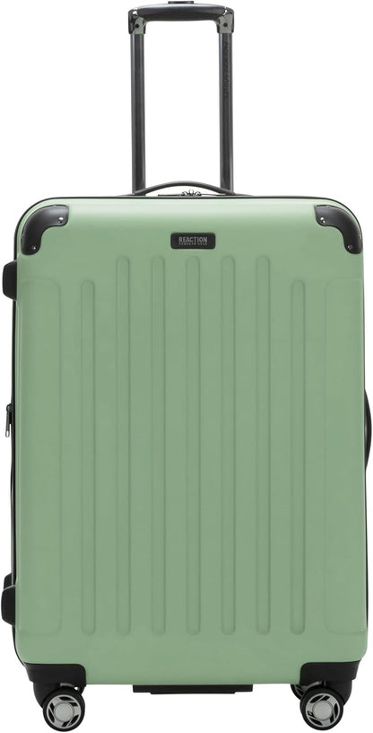 REACTION Renegade Luggage Expandable 8-Wheel Spinner Lightweight Hardside Suitcase, Navy Blue, 20-Inch Carry On