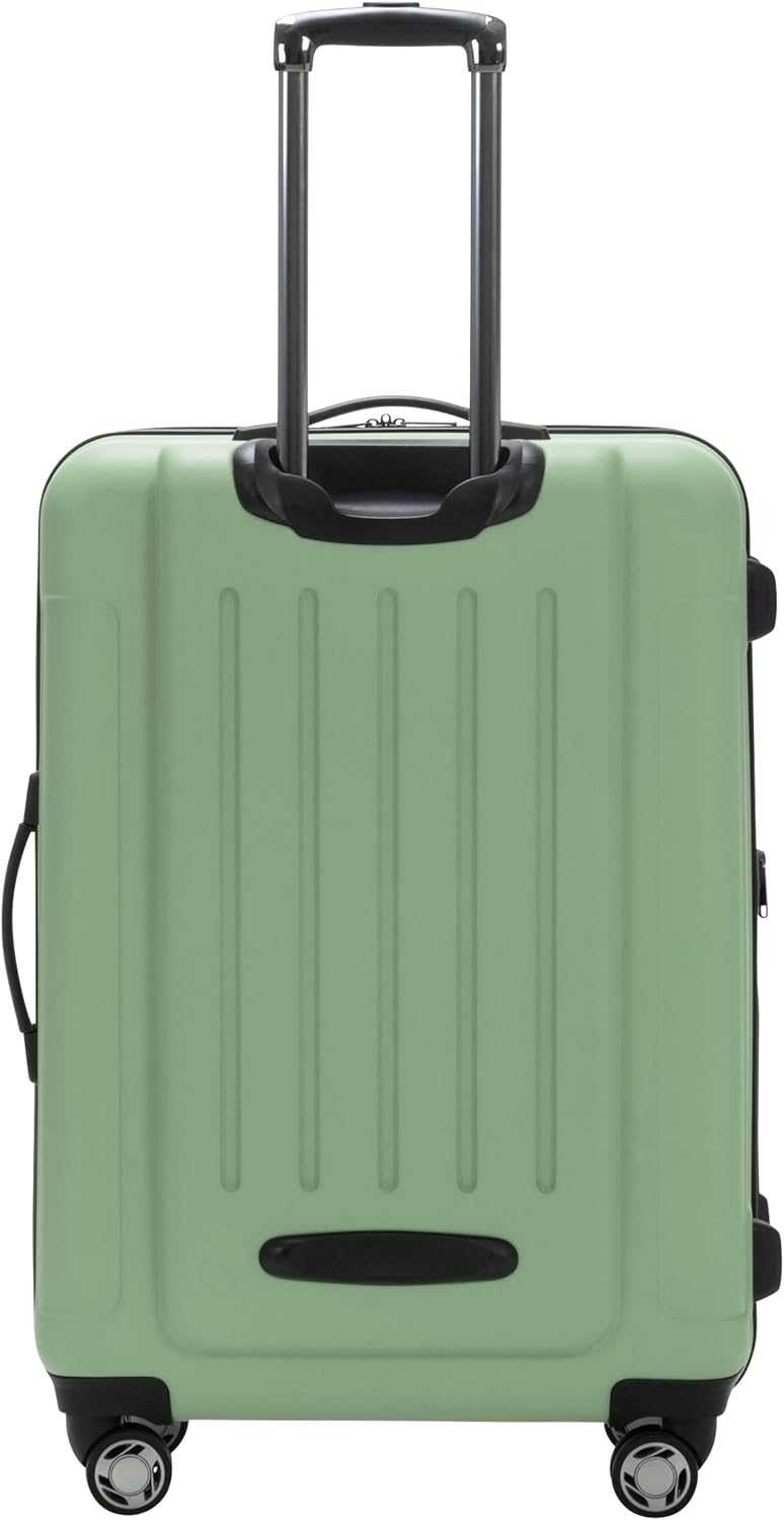 REACTION Renegade Luggage Expandable 8-Wheel Spinner Lightweight Hardside Suitcase, Navy Blue, 20-Inch Carry On