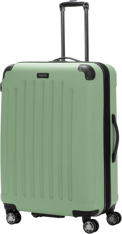 REACTION Renegade Luggage Expandable 8-Wheel Spinner Lightweight Hardside Suitcase, Navy Blue, 20-Inch Carry On