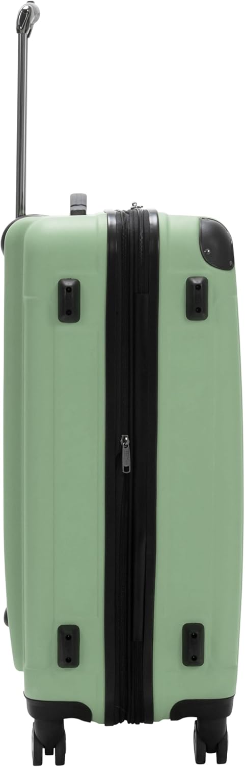REACTION Renegade Luggage Expandable 8-Wheel Spinner Lightweight Hardside Suitcase, Navy Blue, 20-Inch Carry On
