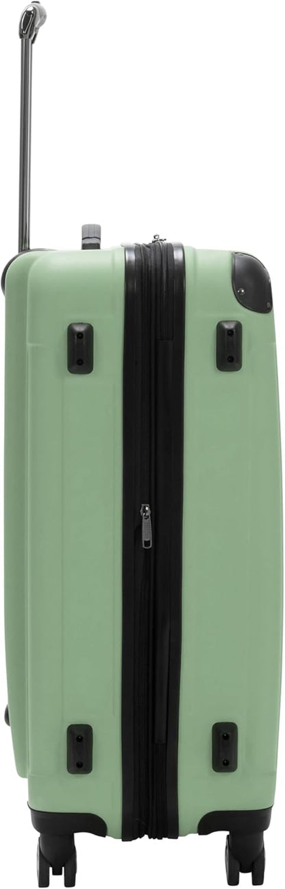REACTION Renegade Luggage Expandable 8-Wheel Spinner Lightweight Hardside Suitcase, Navy Blue, 20-Inch Carry On