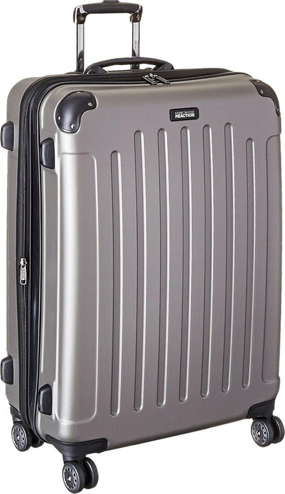 REACTION Renegade Luggage Expandable 8-Wheel Spinner Lightweight Hardside Suitcase, Navy Blue, 20-Inch Carry On