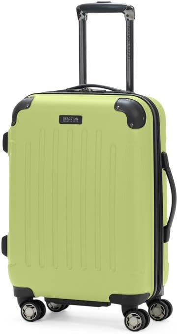 REACTION Renegade Luggage Expandable 8-Wheel Spinner Lightweight Hardside Suitcase, Navy Blue, 20-Inch Carry On