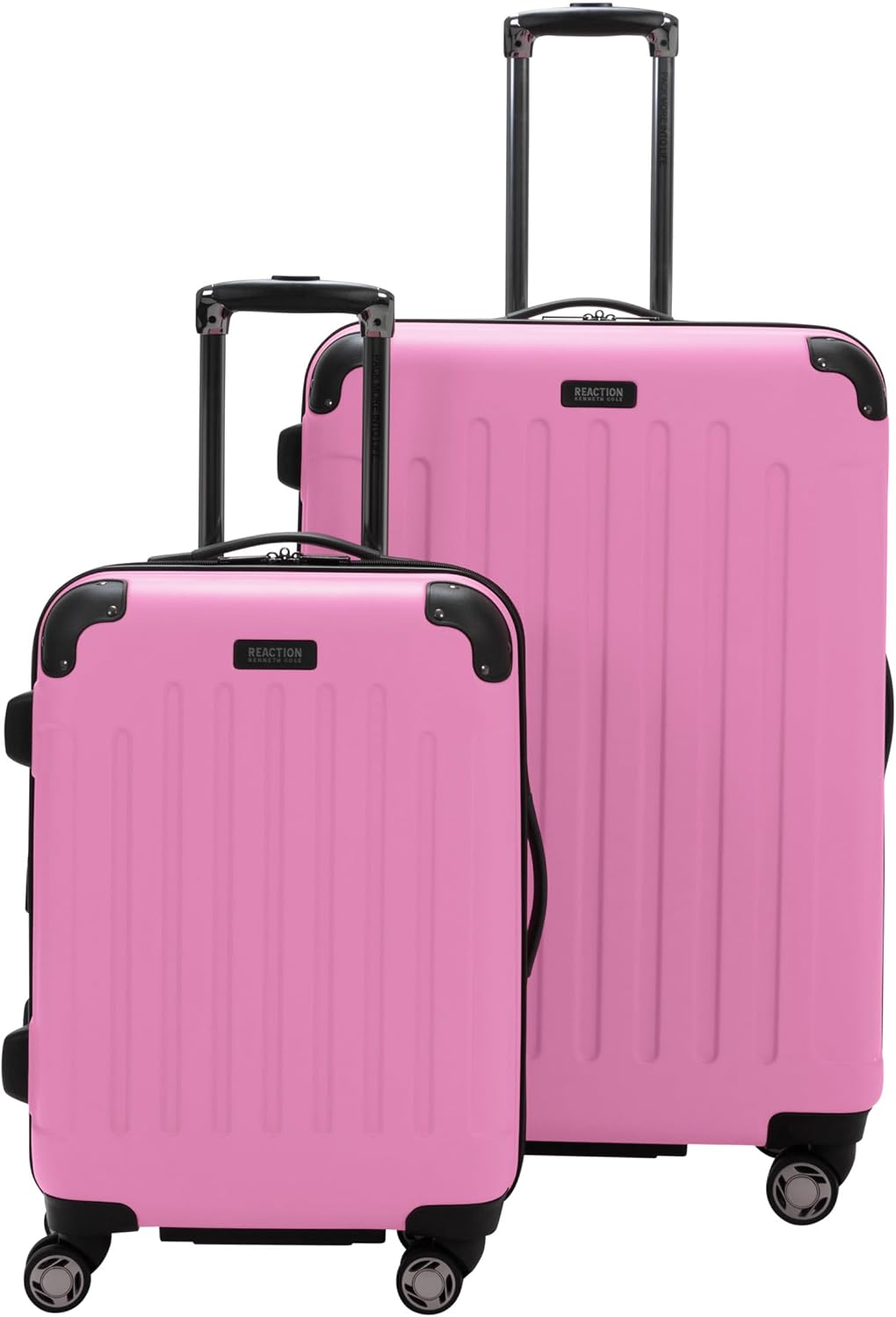REACTION Renegade Luggage Expandable 8-Wheel Spinner Lightweight Hardside Suitcase, Navy Blue, 20-Inch Carry On