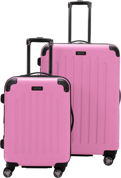 REACTION Renegade Luggage Expandable 8-Wheel Spinner Lightweight Hardside Suitcase, Navy Blue, 20-Inch Carry On