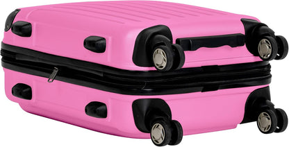 REACTION Renegade Luggage Expandable 8-Wheel Spinner Lightweight Hardside Suitcase, Navy Blue, 20-Inch Carry On