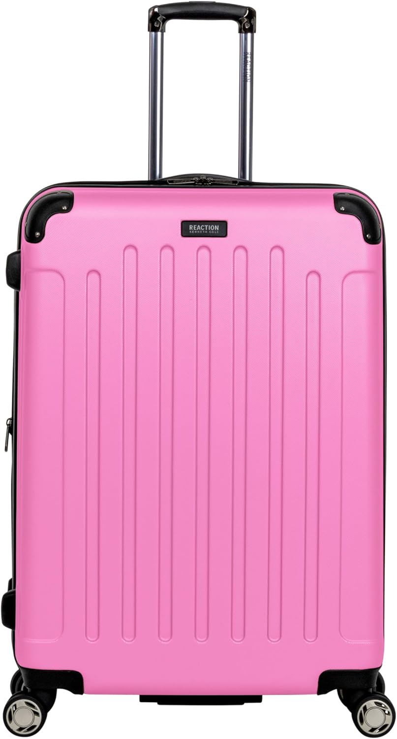 REACTION Renegade Luggage Expandable 8-Wheel Spinner Lightweight Hardside Suitcase, Navy Blue, 20-Inch Carry On